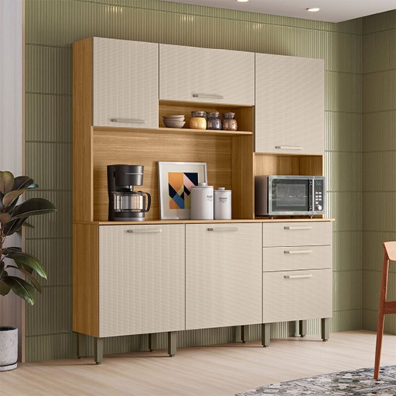 Kit Cocina Ferrara Plus Freijo/Suave Kit Cocina Ferrara Plus Freijo/Suave