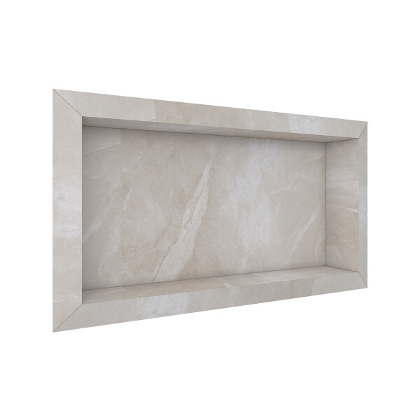 NICHO DE EMPOTRAR PARA DUCHA PORCELANATO DIAMANTE 60x30 CM COLOR BEIGE Nicho De Empotrar Para Ducha Porcelanato Diamante 60x30 Cm Color Beige