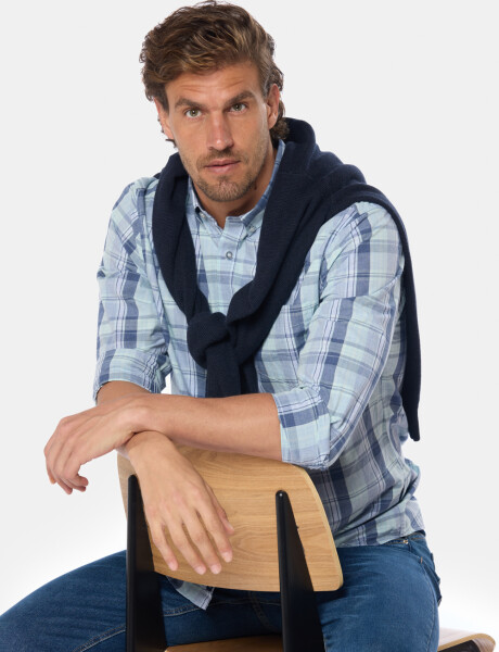 CAMISA A CUADROS Verde