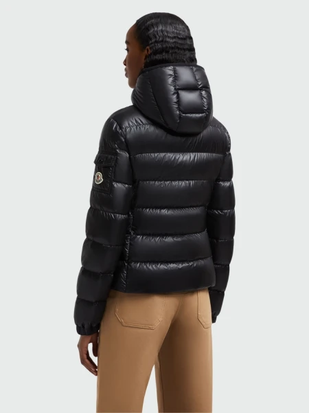 Moncler - Plumífero Corto con Capucha GLES Negro
