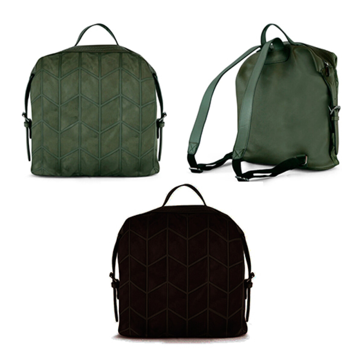 MOCHILA LINCOLNS CANNES - Verde Militar/Negro -10666 - Sin color 