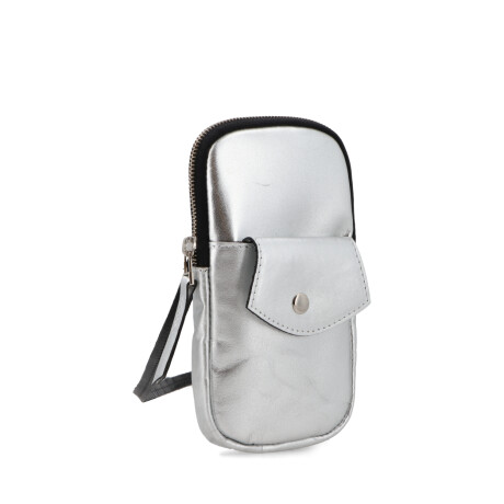 CARTERAS CUERO VETREN PLATEADO