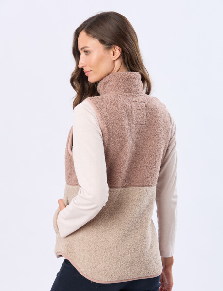 CHALECO DE SHERPA Rosado