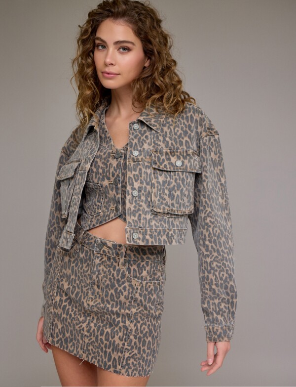 Chaqueta Print BEIGE/MULTI