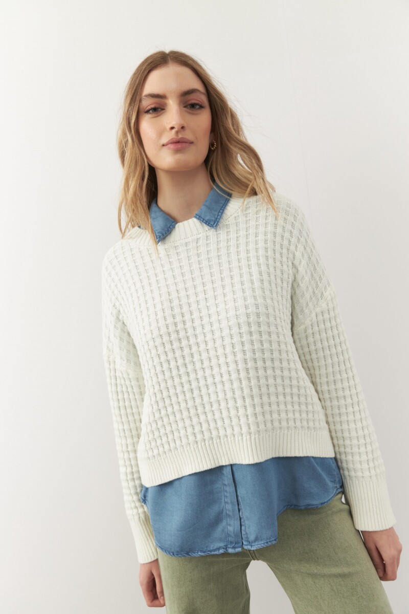 SWEATER SARA Hueso