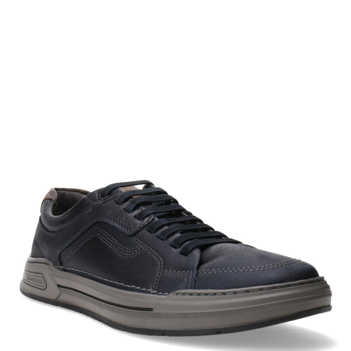 Championes de Hombre Democrata NOSU acordonado - Azul Marino - Marrón Tabaco 