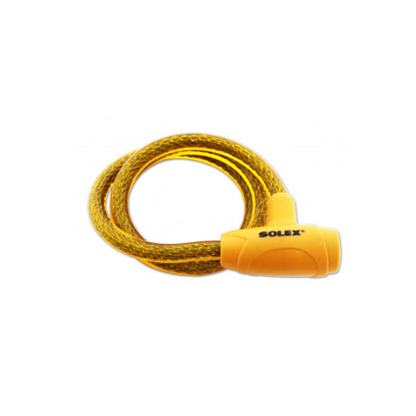 Candado Linga Con Llave Para Moto (1 Mt Largo) - Solex - Color Amarillo Candado Linga Con Llave Para Moto (1 Mt Largo) - Solex - Color Amarillo