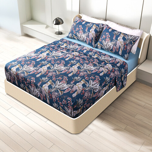 JUEGO DE SABANAS LANCASTER DIGITAL PRINT PAPAGAYO QUEEN