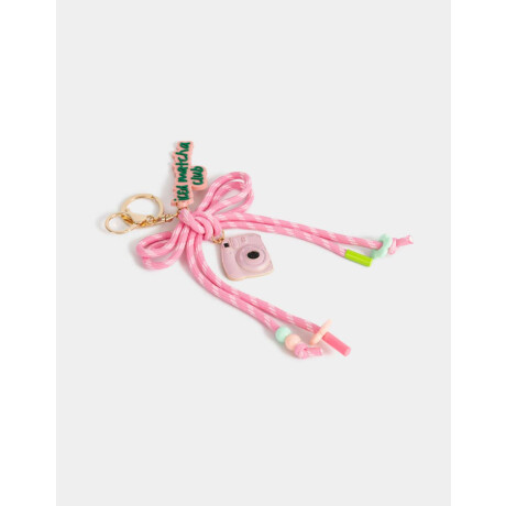 Llavero Y Charm De Moño ''matcha Girly'' Combinacion Multicolor