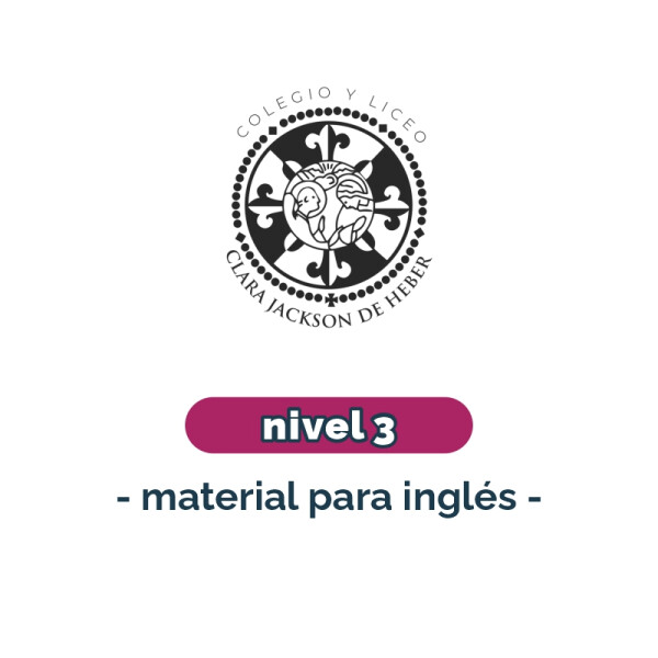 Lista de materiales - Inicial Nivel 3 Inglés CJH Única