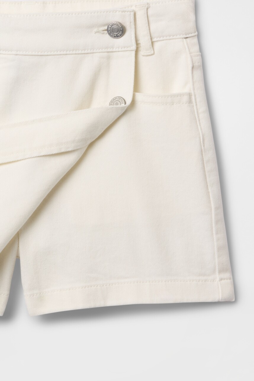 Pollera De Jean Niña New Off White