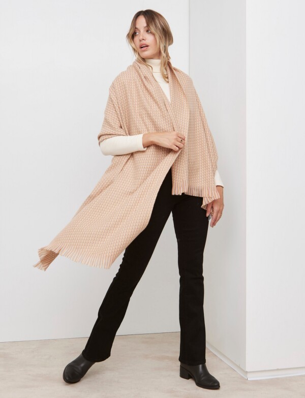 Bufandon Tejido BEIGE/MULTI