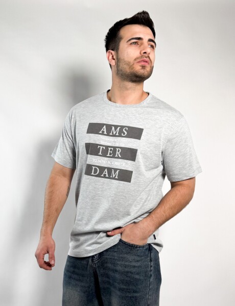 Remera estampada Buley Gris