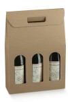 Caja c/ventana 3 botellas 27x9x38,5 - 35870 - KRAFT MARRON Caja c/ventana 3 botellas 27x9x38,5 - 35870 - KRAFT MARRON