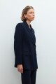 Blazer rayado doble abotonadura azul marino