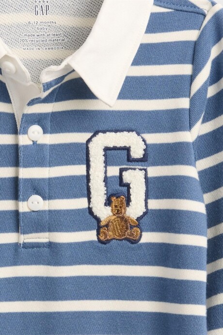 Enterito Rugby Bebé Blue Stripe