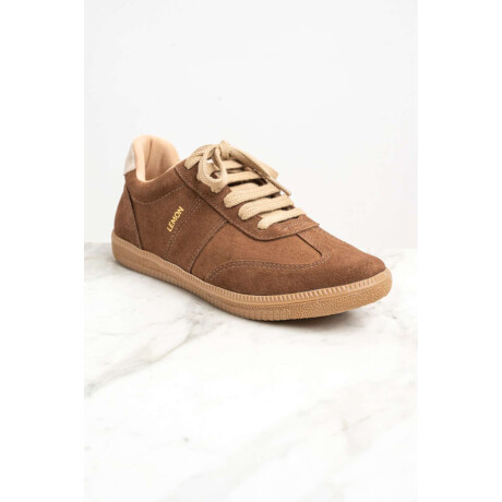 Zapatilla Gamuza Marrón