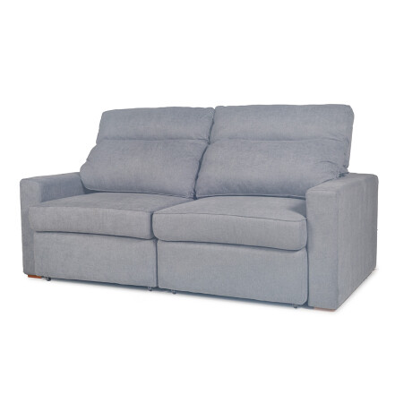 Sofá Austin (Retráctil) - Tela Microfibra - 2 módulos FX4-13 (Gris)