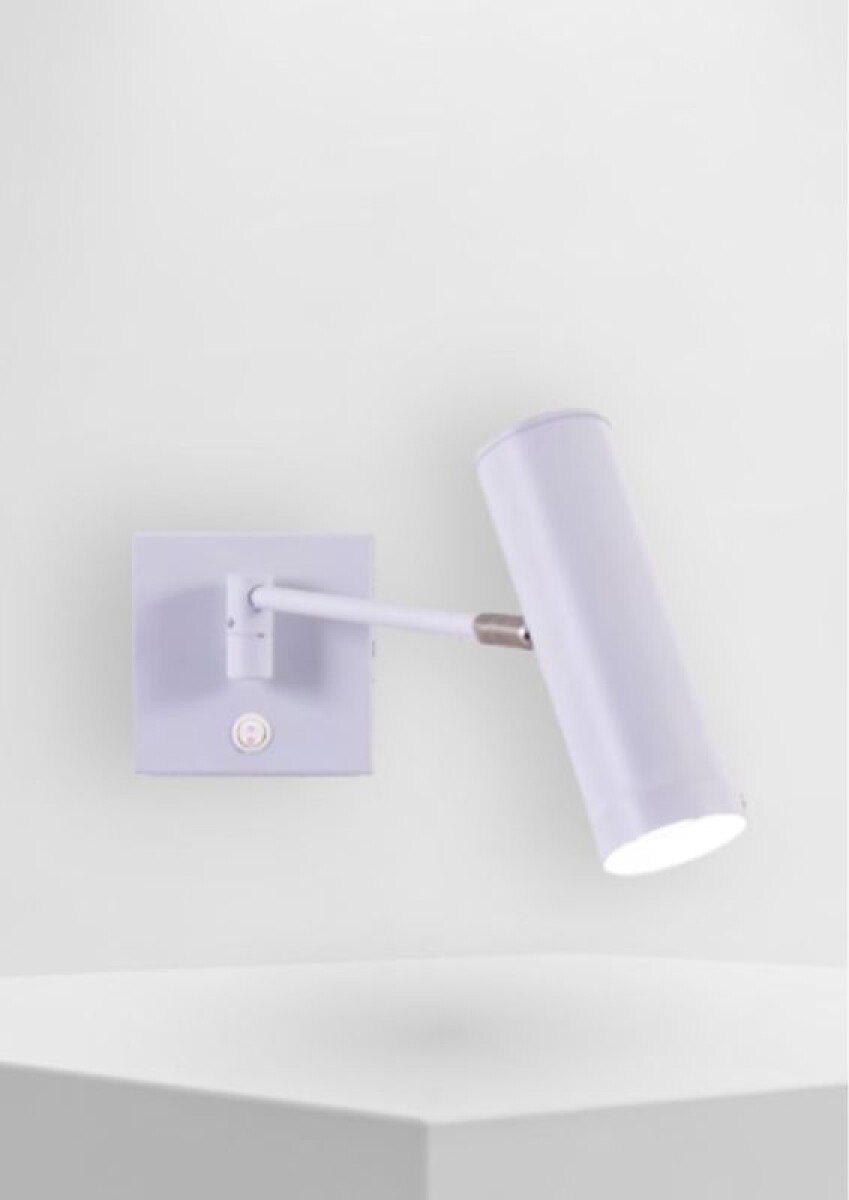 APLIQUE TUBO BRAZO SIMPLE ORIENTABLE C/INTERRUP 1L GU10 BLANCO 