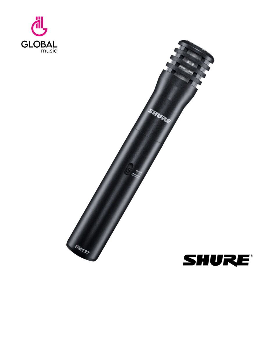 Microfono Shure Cardiode Condeser atenuador (0db/1) 