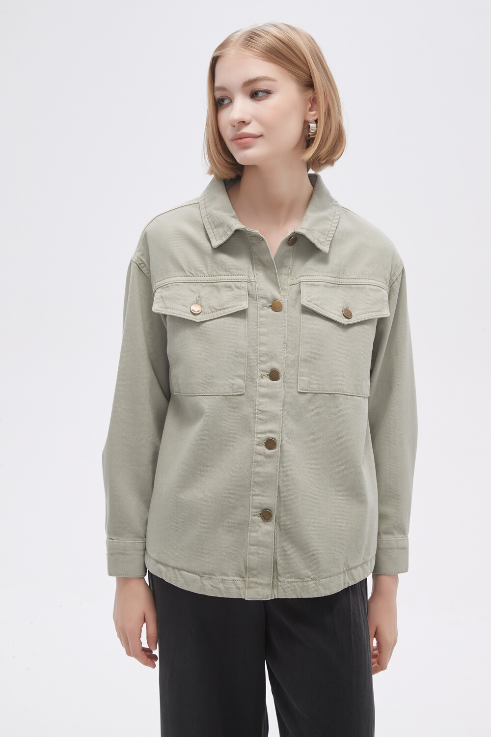 Campera Gioacchino Verde Grisaceo