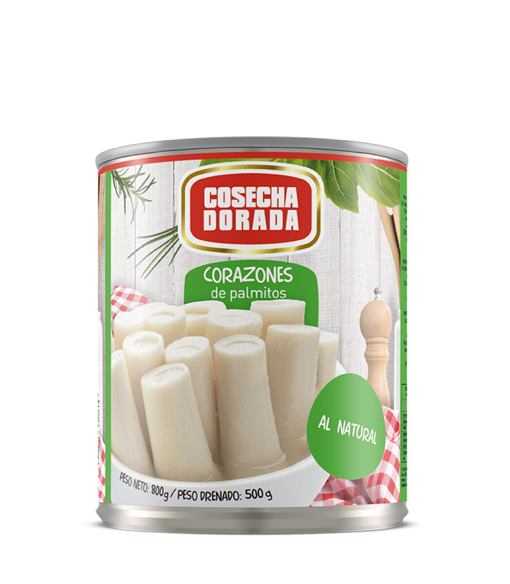 Palmito Entero Cosecha Dorada 800g 
