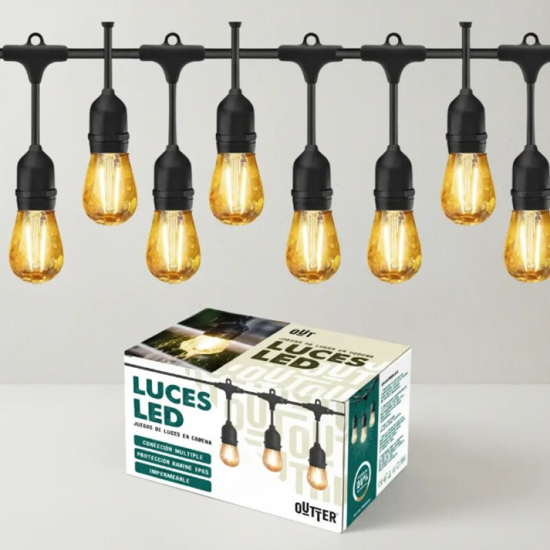 Guirnalda de Luces LED 5 Metros | Bombitas Edison | Exterior e Interior | 220V Guirnalda de Luces LED 5 Metros | Bombitas Edison | Exterior e Interior | 220V