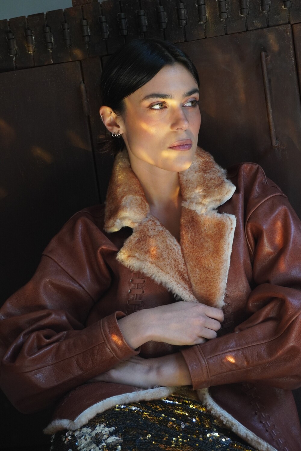 Campera Furor Caramel Corderito Camel