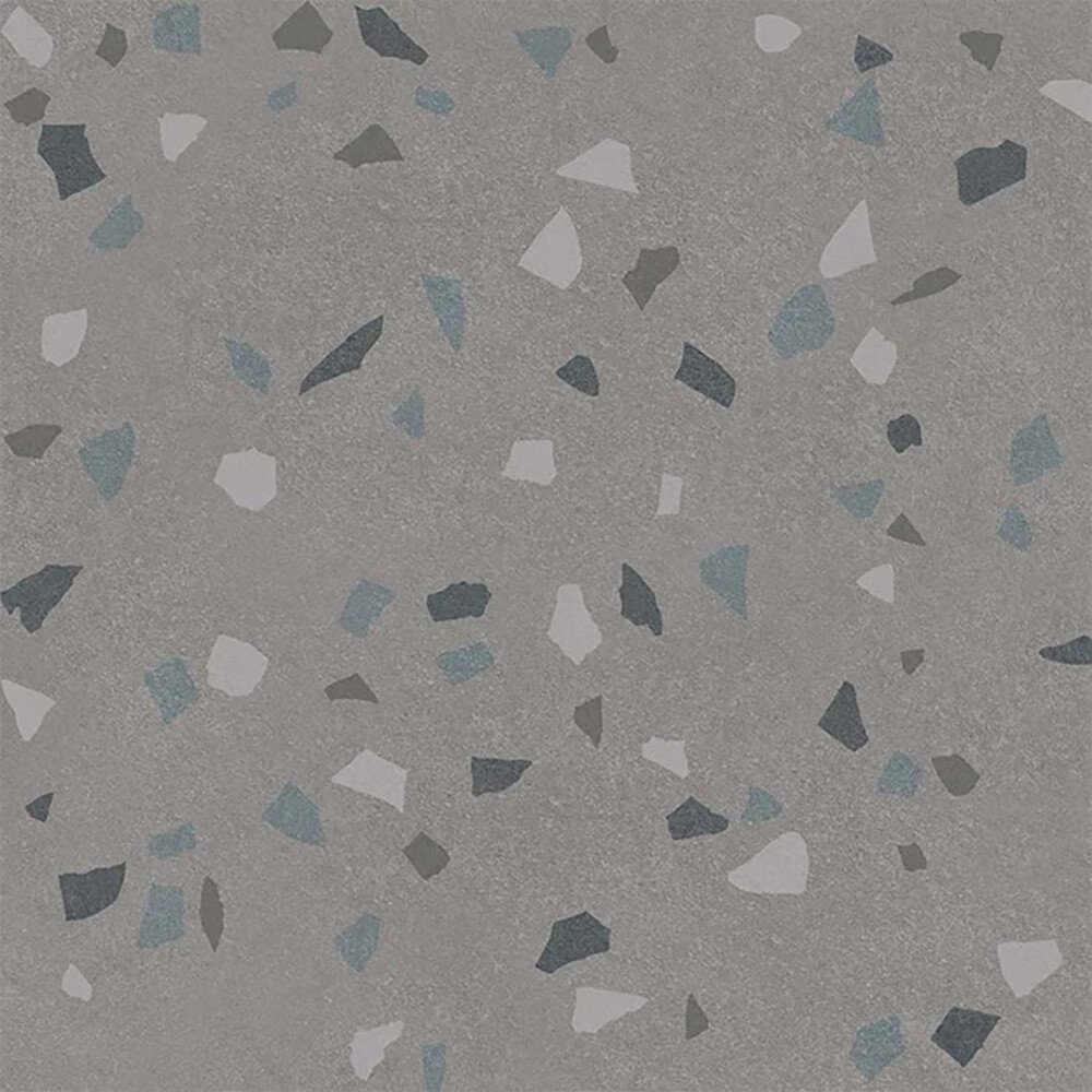 CERÁMICA PARA PISO TERRAZZO MACRO GRI REK 59X59 CM Cerámica Para Piso Terrazzo Macro Gri Rek 59x59 Cm