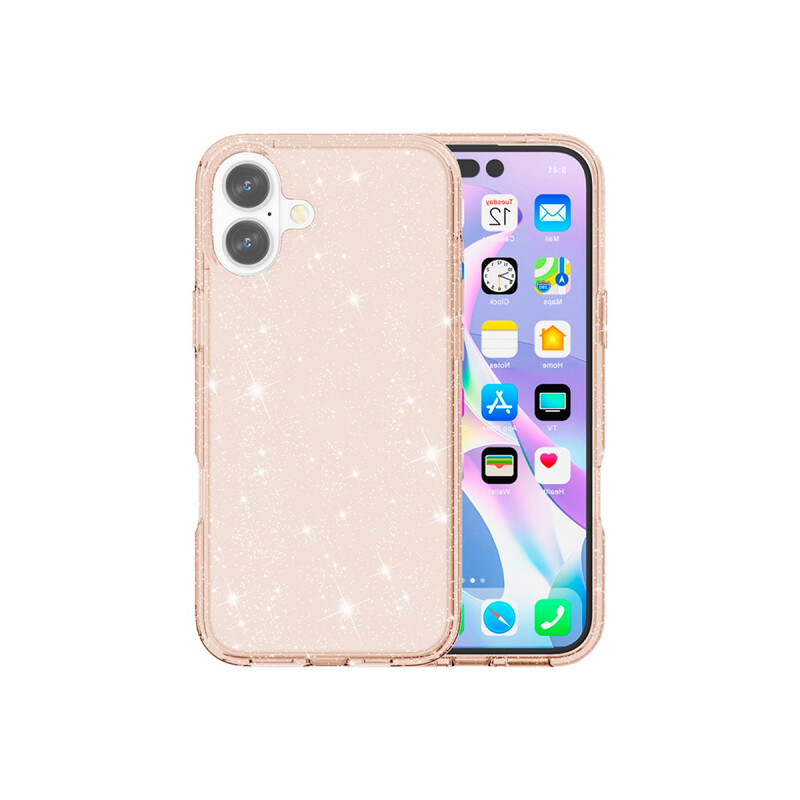 Protector para iPhone 17 glitter dorado Protector Para Iphone 17 Glitter Dorado