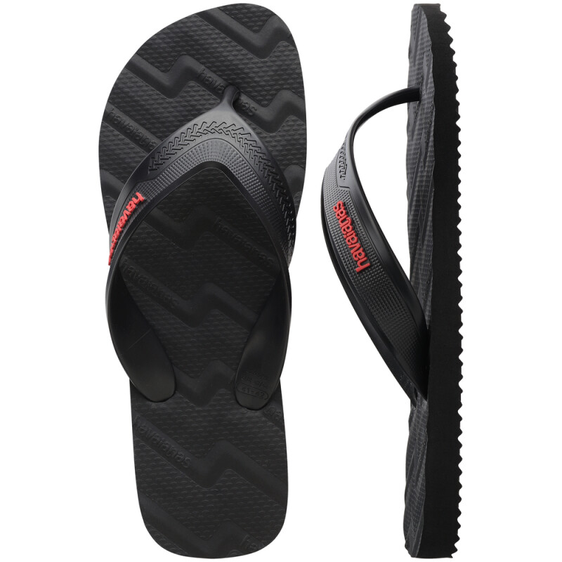 Sandalias Havaianas Track Waves Hombre Negro