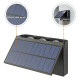 Foco led panel solar con sensor NEGRO