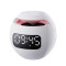 Despertador Parlante Kimiso Kms-k12 Redondo Usb Bluetooth Blanco