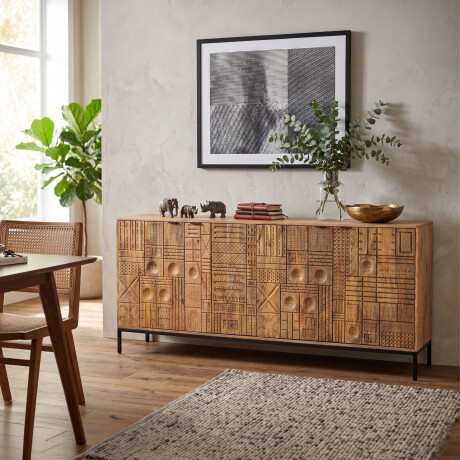 APARADOR MADERA-DE-MANGO NATURAL-BEIGE KANPUR