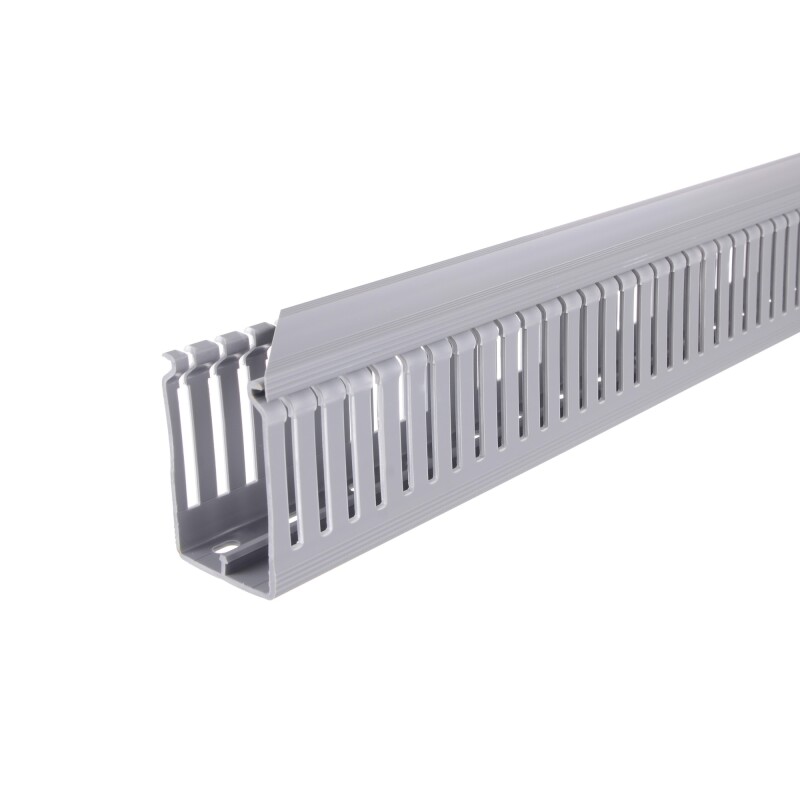 CABLECANAL 40X40MM GRIS RANURADO calado a gosto CABLECANAL 40X40MM GRIS RANURADO calado a gosto
