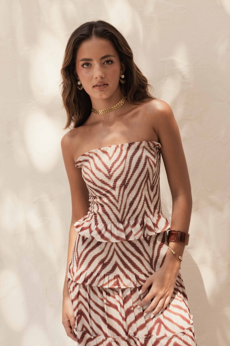 TOP MAR MAROON WILD ZEBRA 