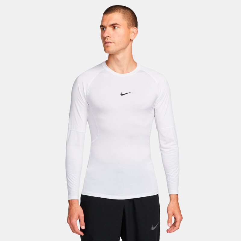 Remera Nike Pro Dri-Fit Tight Top de Hombre Blanco