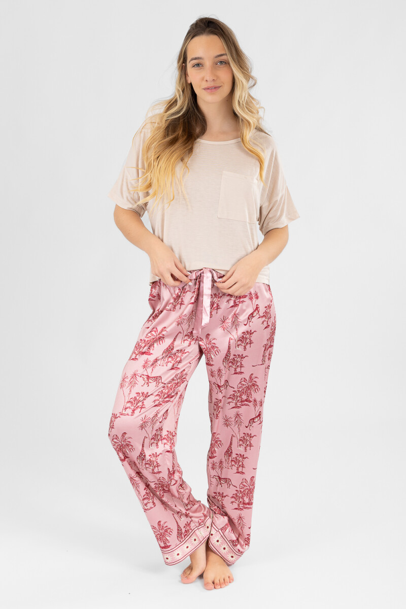 Animal jouy pant Rosado