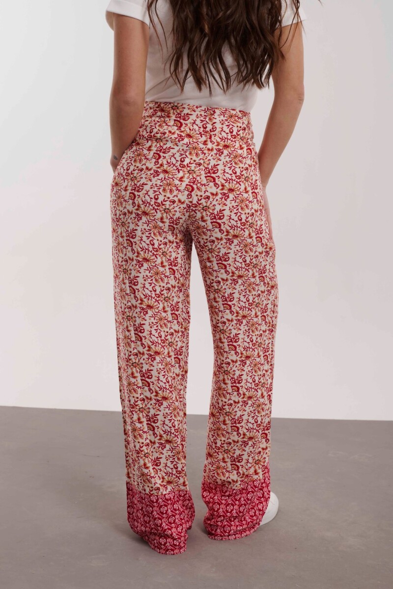 PANTALON ALISSON ESTAMPADO ROSA