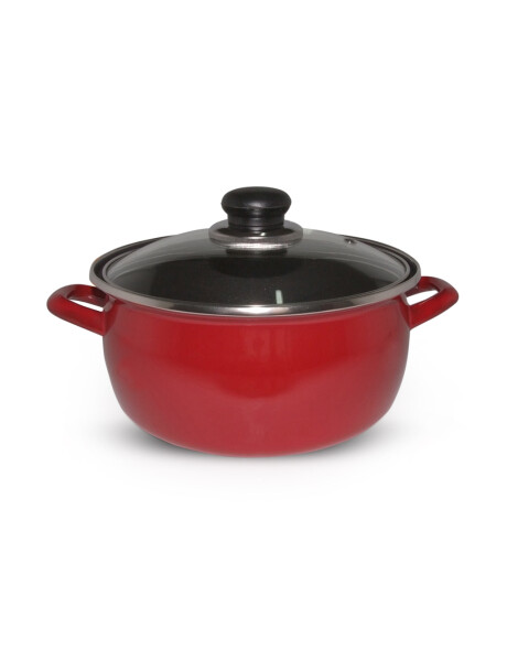 OLLA 20CM 3,1LT ACERO ESMALTADO ROJO VESUBIO ALGON OLLA 20CM 3,1LT ACERO ESMALTADO ROJO VESUBIO ALGON