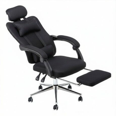 Silla Ejecutiva Ergonómica Lumax Modelo Wynn con Apoyapies Negro