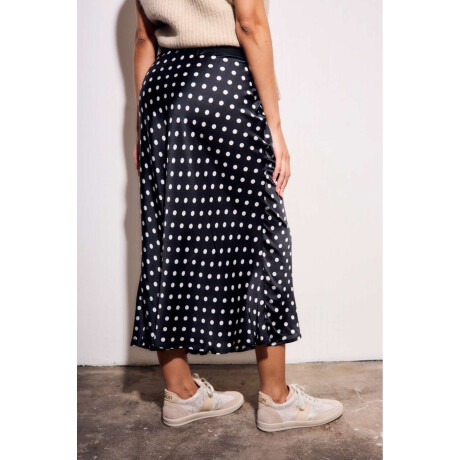 Falda Lunares Negro