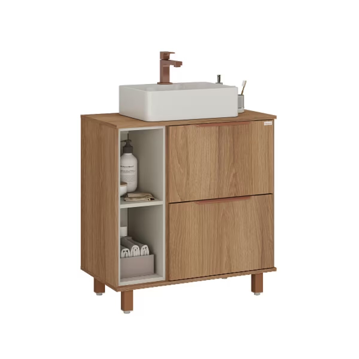 Mueble De Baño De Pie Livia 78 Cm Sin Bacha 