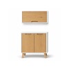 COMBO COCINA - BAJO MESADA 2 PUERTAS + AÉREO BLANCO
