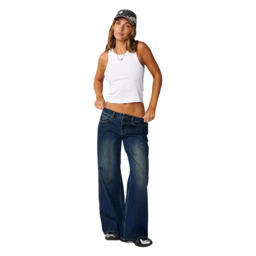 Pantalon Rip Curl Archive: Baggy Low Rise Jean - Azul Pantalon Rip Curl Archive: Baggy Low Rise Jean - Azul