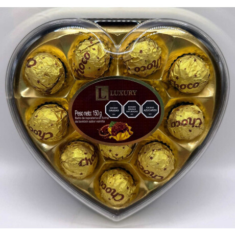 BOMBONERA LUXURY CORAZON 150G (12U) BOMBONERA LUXURY CORAZON 150G (12U)