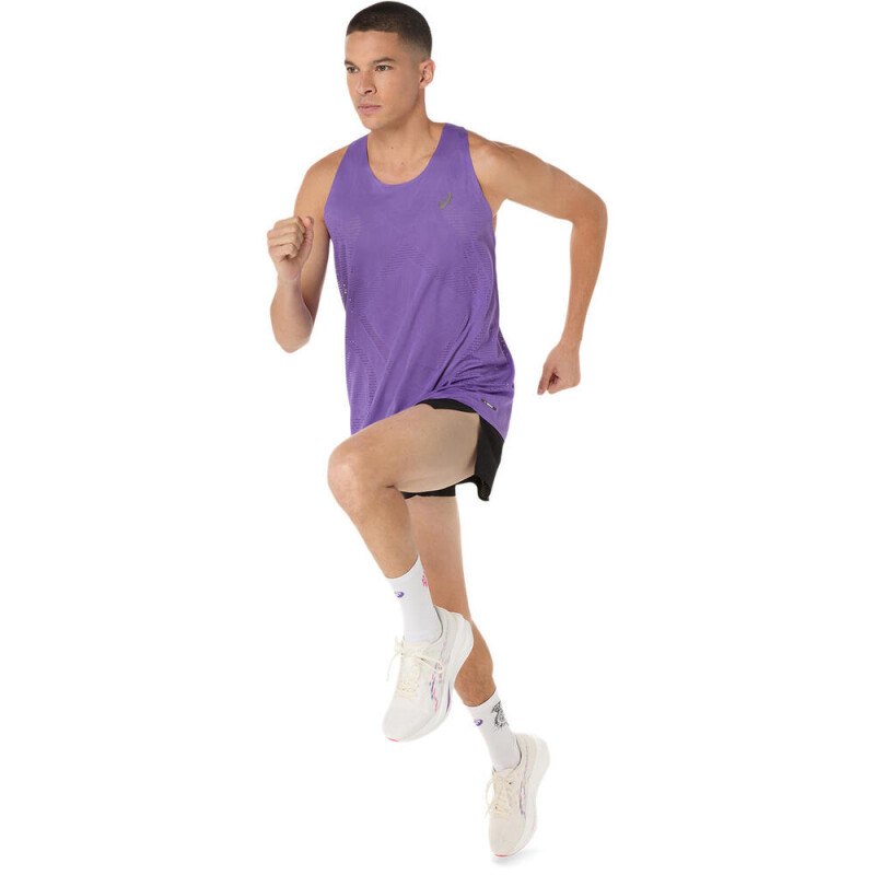 Bividi Running Metarun Singlet Hombre Edo Purple