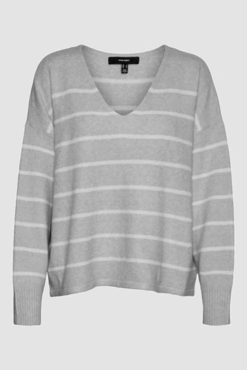 sweater doffy cuello Light Grey Melange