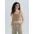 BLUSA SM FEM MARRÓN MEDIO