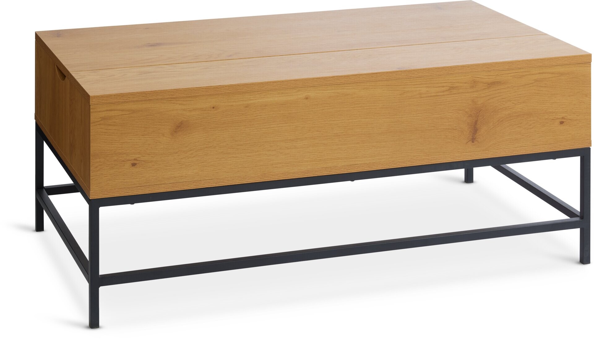 Mesa de centro AABENRAA L110 elevable roble - Roble/negro 